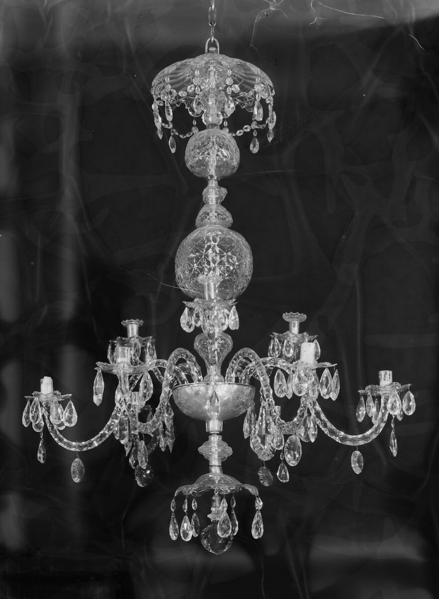 Chandelier, Glass, British 