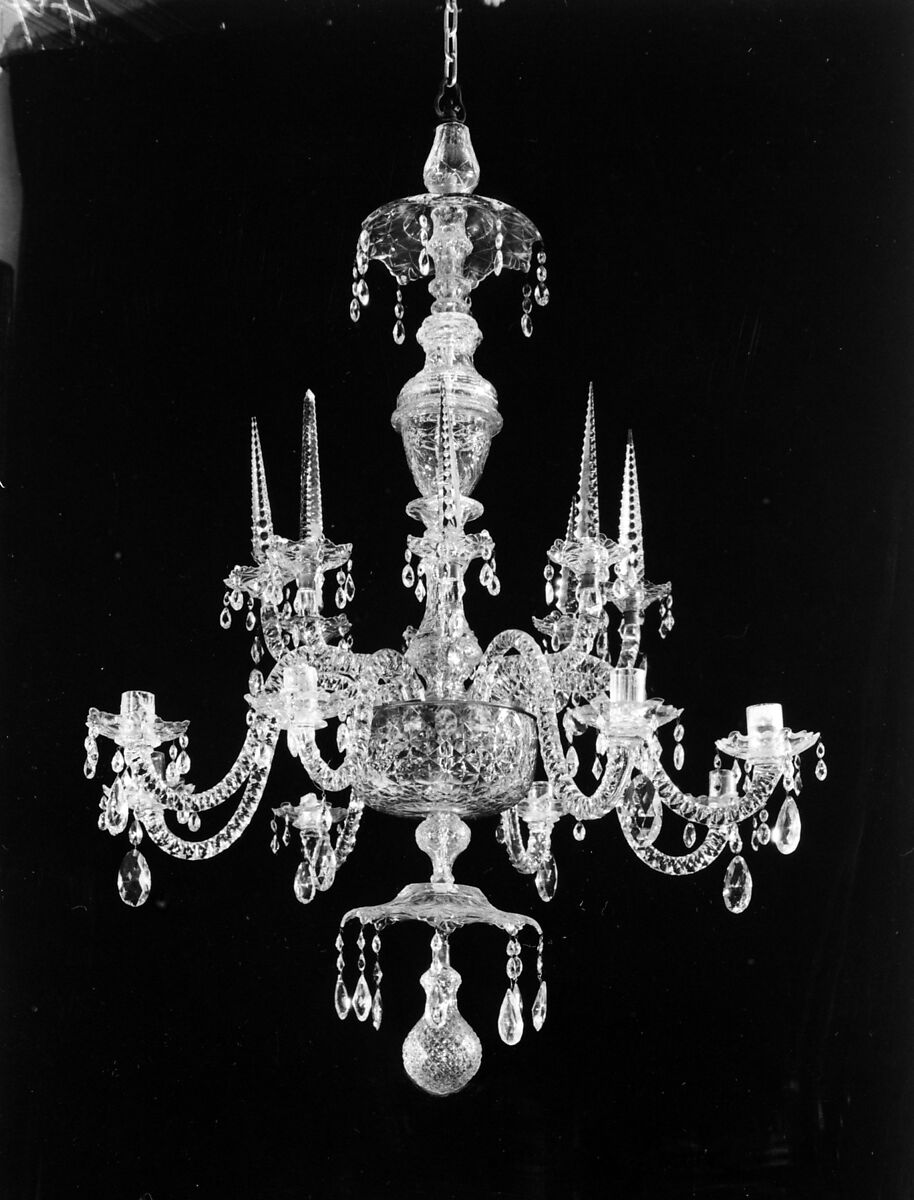 Chandelier, Glass, British 