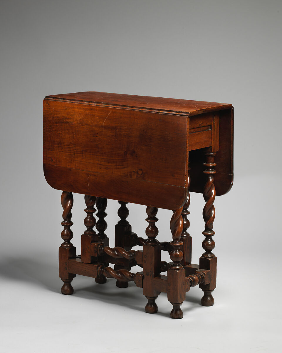 Gateleg table, Yew, British 