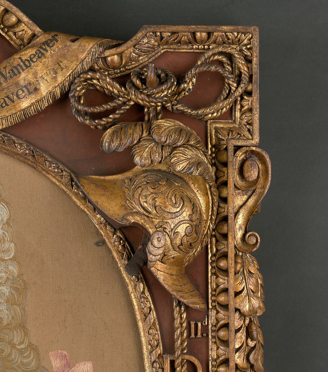 King George II (1683–1760), Woven under the direction of John van Beaver (active 1727–50), Wool, silk, carved and gilded wood (21-22 warps per inch, 9 per cm.), Irish, Dublin