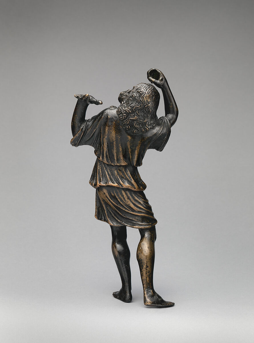 Saint Christopher, Attributed to Severo Calzetta da Ravenna (Italian, active by 1496, died before 1543), Bronze, Italian, Probably Padua