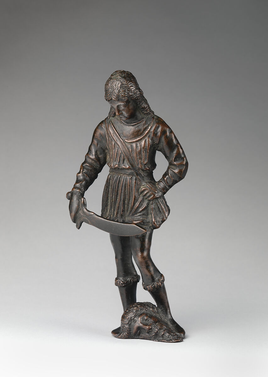 David with the head of Goliath, After a model by Severo Calzetta da Ravenna (Italian, active by 1496, died before 1543), Bronze, Italian, Ravenna or Padua