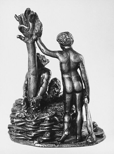 Apollo and Marsyas, Manner of Andrea Briosco, called Riccio (Italian, Trent 1470–1532 Padua), Bronze, Italian, Padua