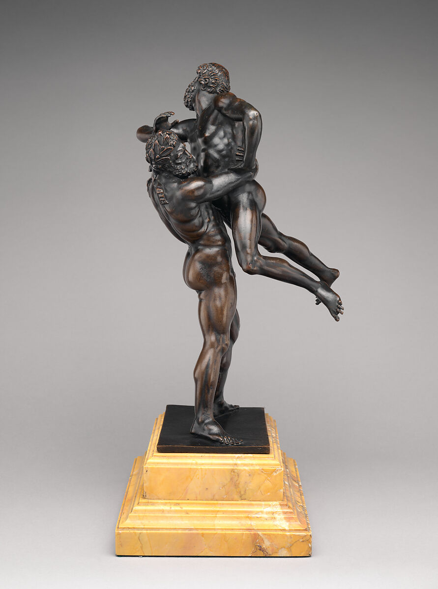 Hercules and Antaeus, Bronze, Northern Italian 