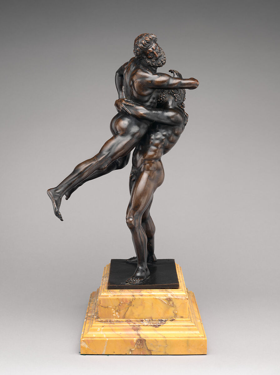 Hercules and Antaeus, Bronze, Northern Italian