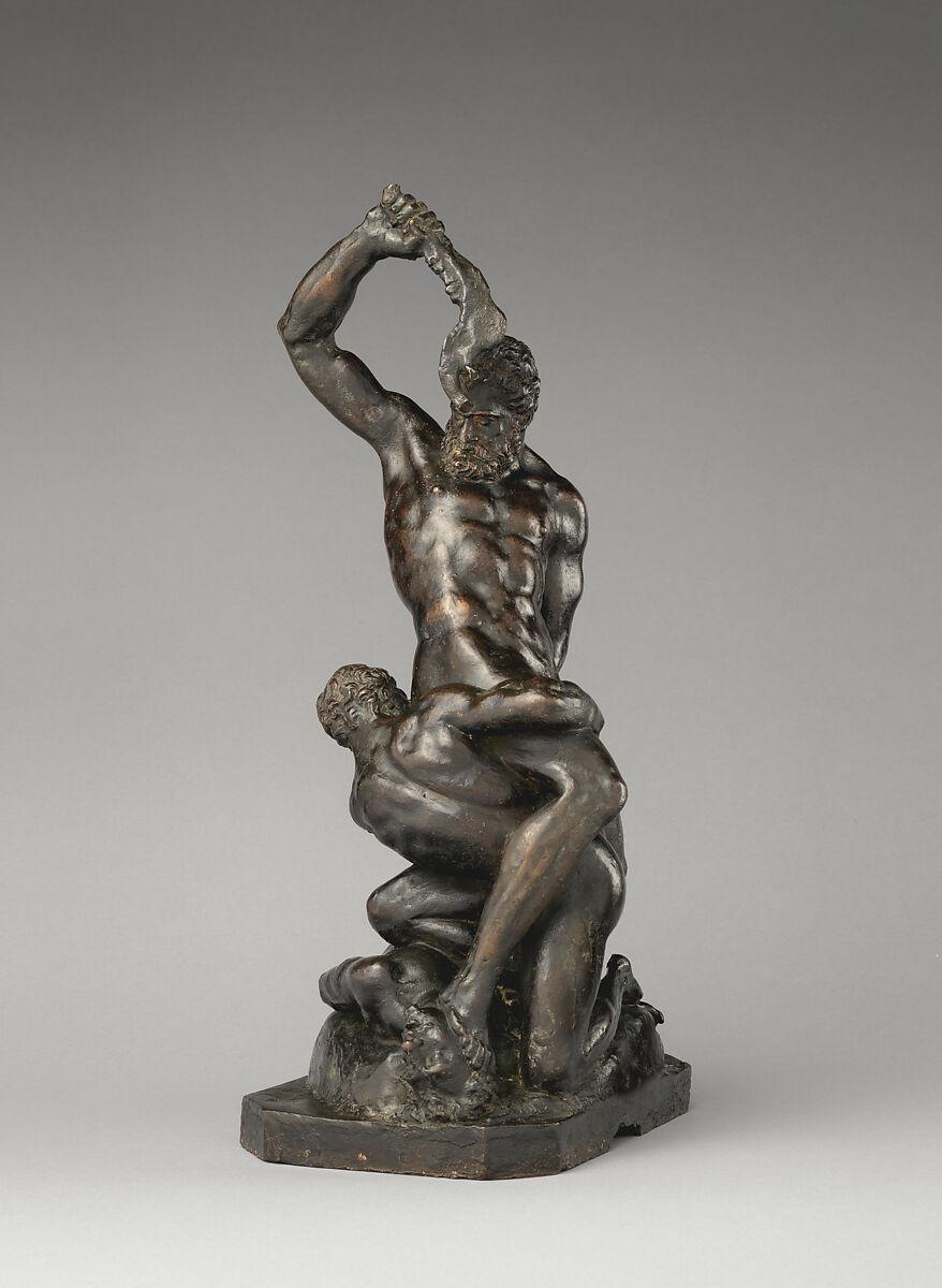 Samson and the Philistines, After a model by Michelangelo Buonarroti (Italian, Caprese 1475–1564 Rome), Bronze, Italian, Florence 