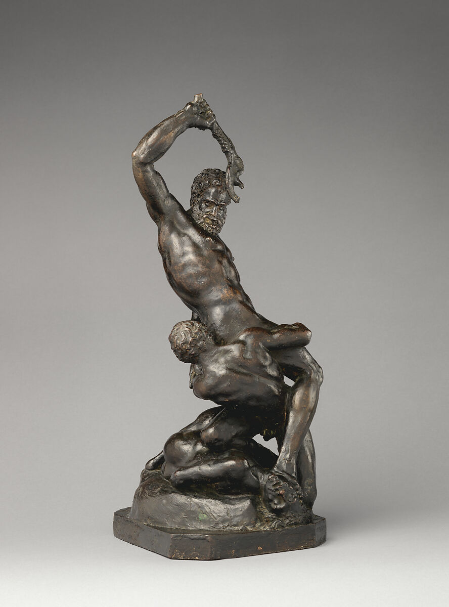 Samson and the Philistines, After a model by Michelangelo Buonarroti (Italian, Caprese 1475–1564 Rome), Bronze, Italian, Florence