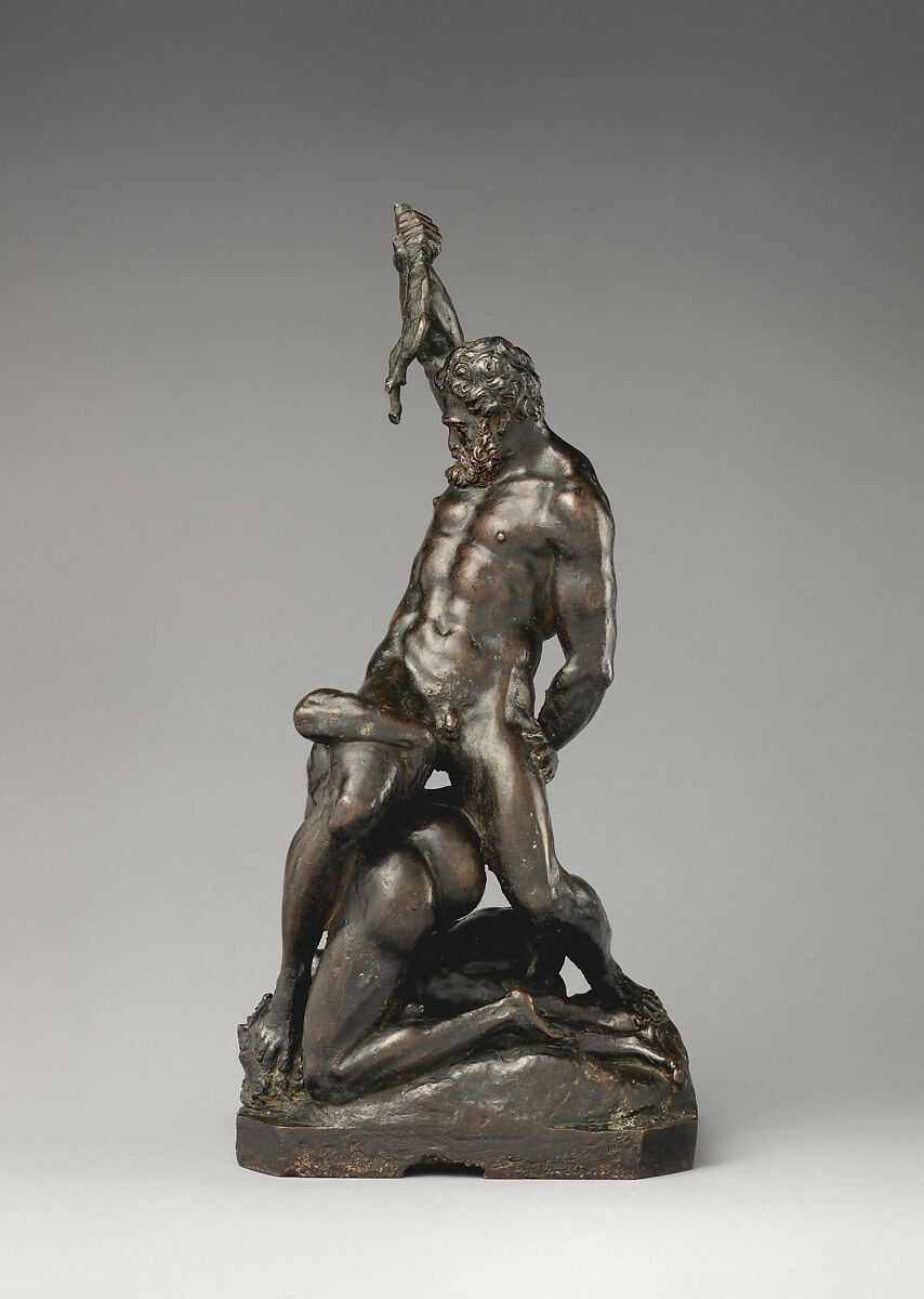 Samson and the Philistines, After a model by Michelangelo Buonarroti (Italian, Caprese 1475–1564 Rome), Bronze, Italian, Florence