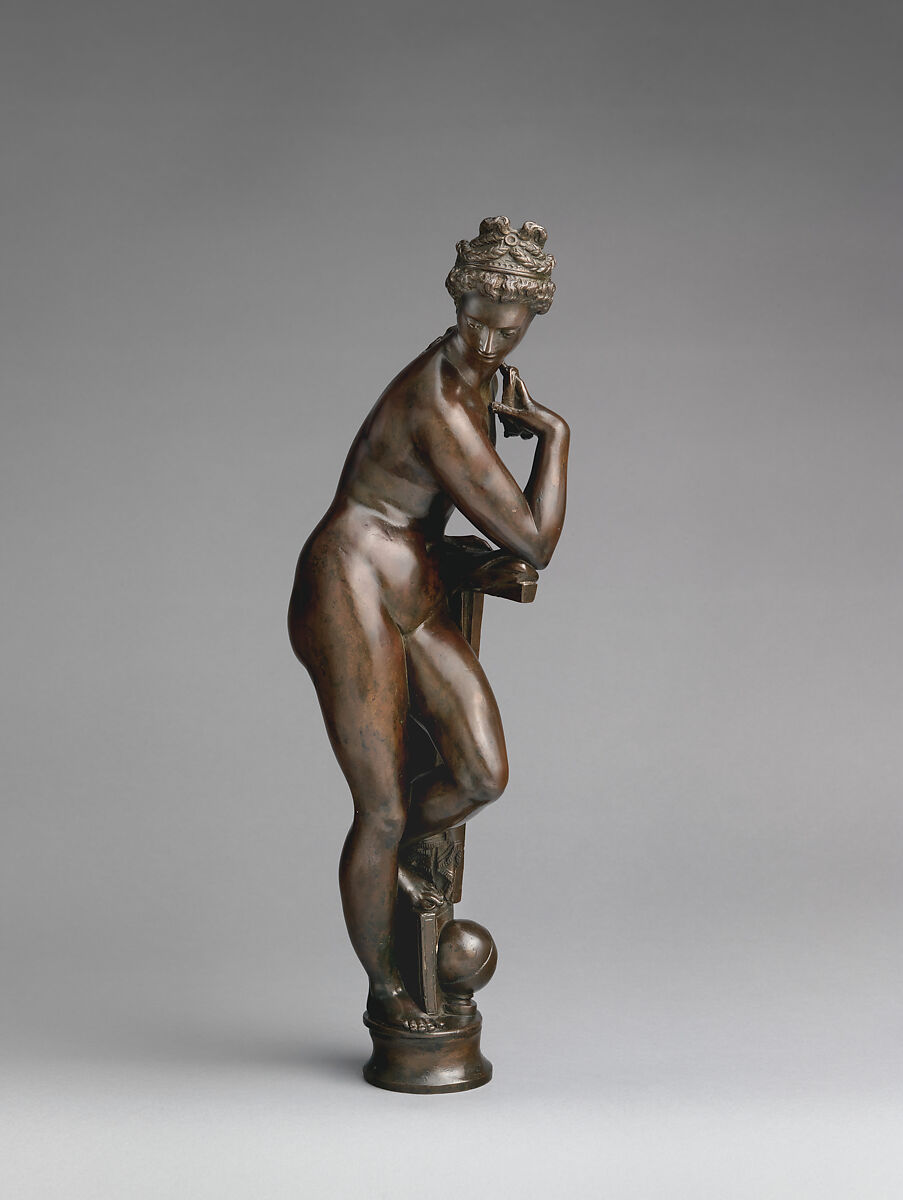 Astronomy, After a model by Giambologna (Netherlandish, Douai 1529–1608 Florence), Bronze, Italian, Florence 