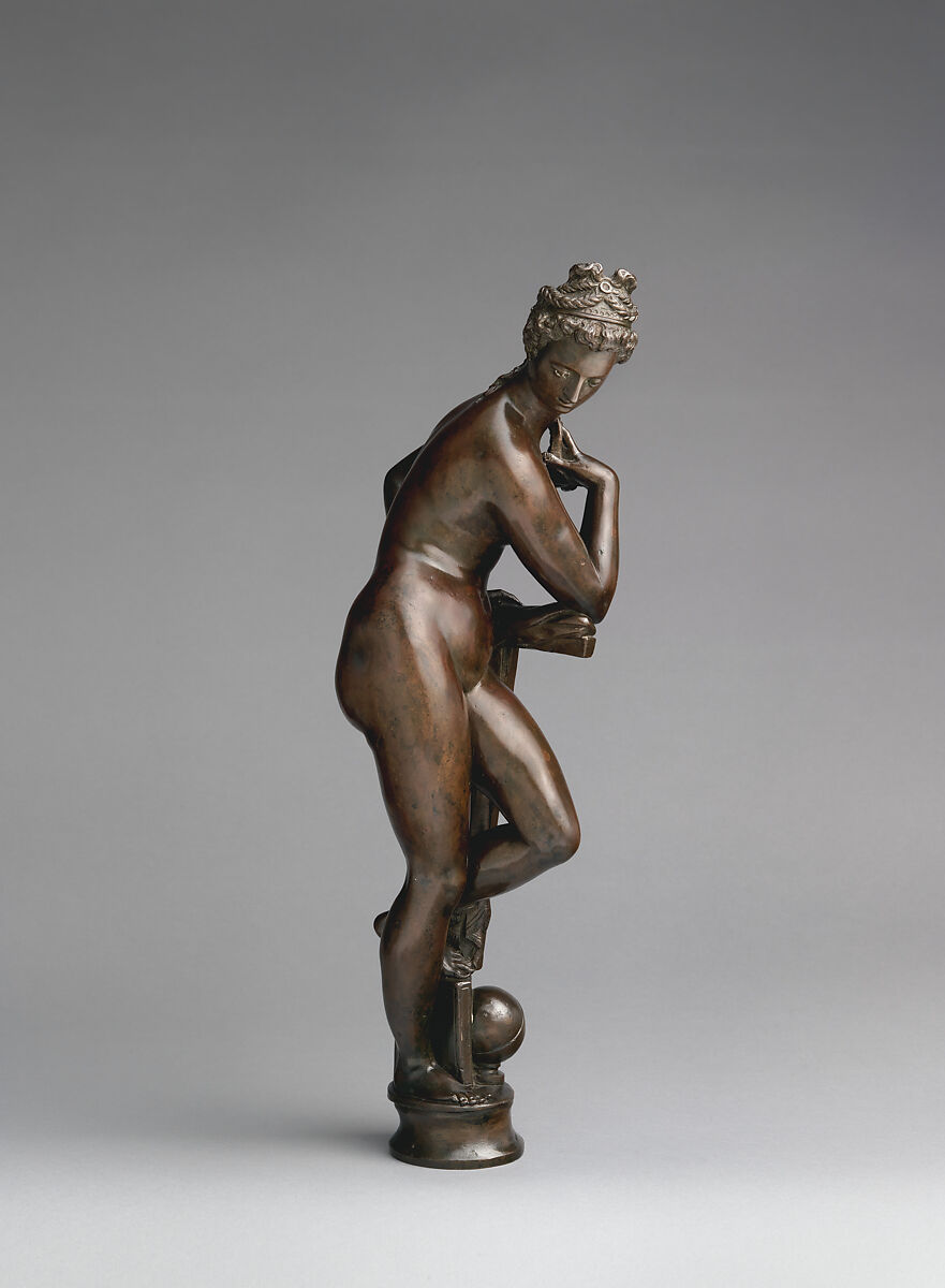 Astronomy, After a model by Giambologna (Netherlandish, Douai 1529–1608 Florence), Bronze, Italian, Florence