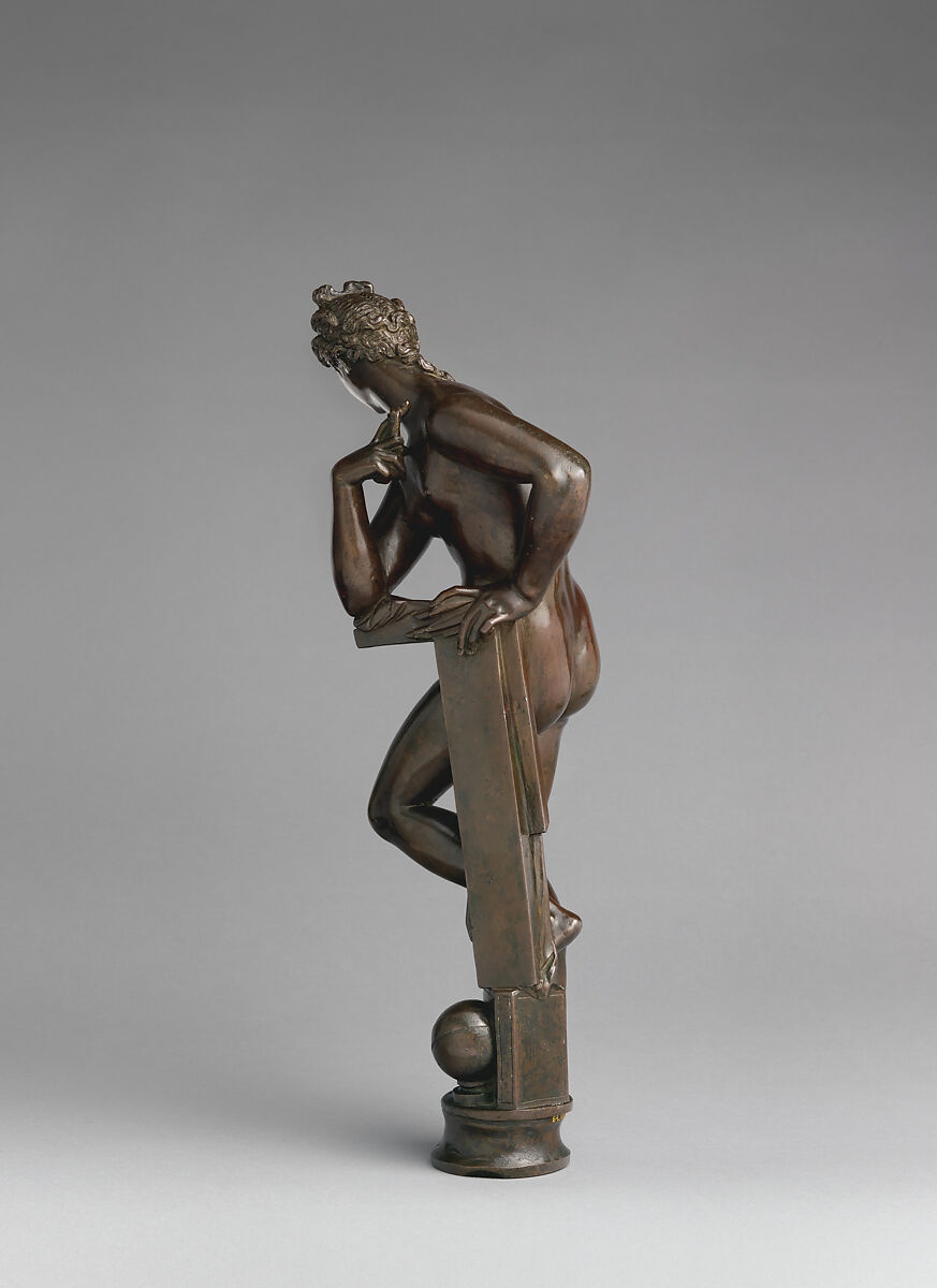 Astronomy, After a model by Giambologna (Netherlandish, Douai 1529–1608 Florence), Bronze, Italian, Florence