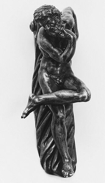 Renaissance-style door ornament of a River God, Bronze, Italian, Milan 