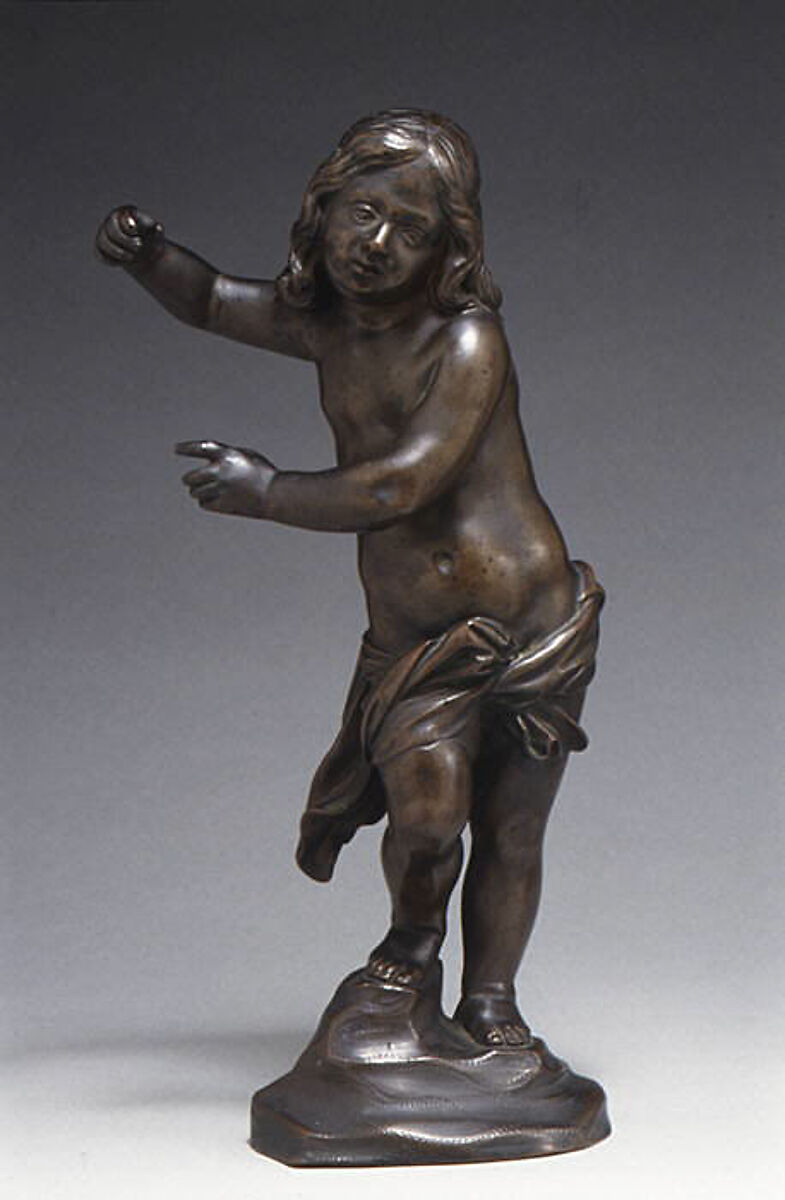 Standing Child (Possibly a Young St. John the Baptist), Ferdinando Tacca (Italian, Florence 1619–1686 Florence), Bronze, Italian, Florence