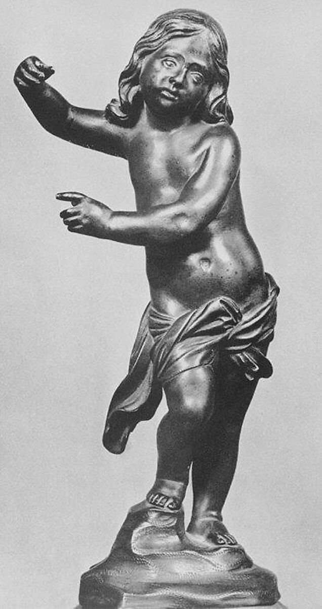 Standing Child (Possibly a Young St. John the Baptist), Ferdinando Tacca (Italian, Florence 1619–1686 Florence), Bronze, Italian, Florence