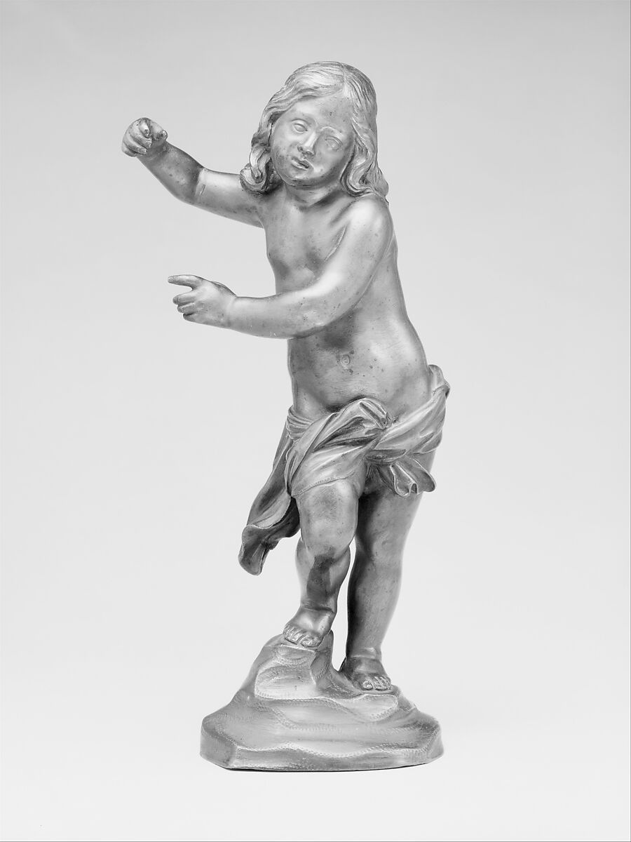 Standing Child (Possibly a Young St. John the Baptist), Ferdinando Tacca (Italian, Florence 1619–1686 Florence), Bronze, Italian, Florence