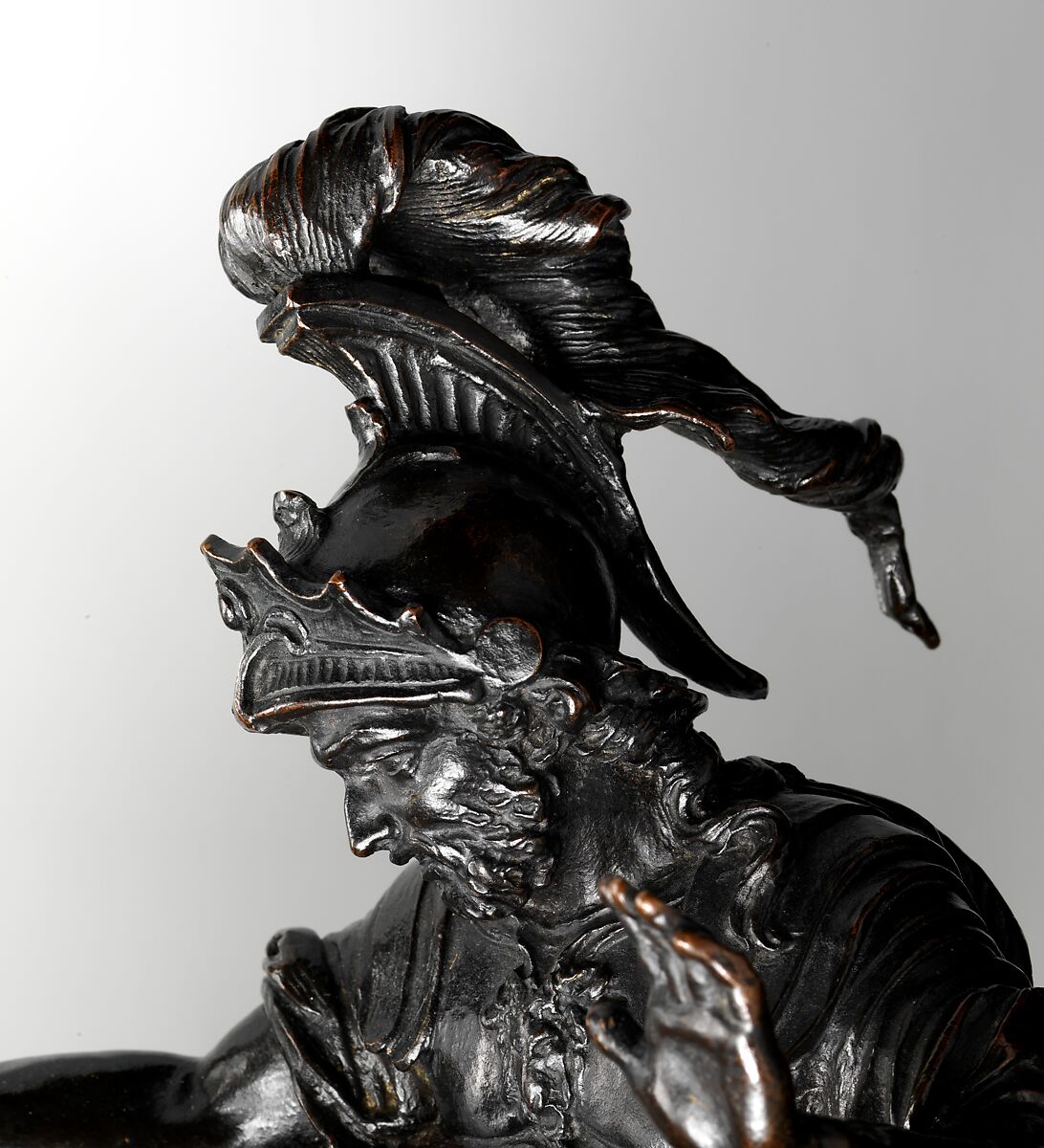 Hercules Delivering the Erymanthean Boar to Eurystheus, François Lespingola (French, 1644–1705), Bronze, French, probably Paris