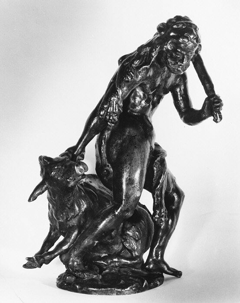 Hercules with the Erymanthean Boar, Bronze, European 