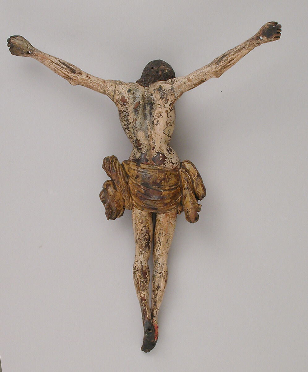 Corpus, Limewood, polychromed, probably German, Bavarian