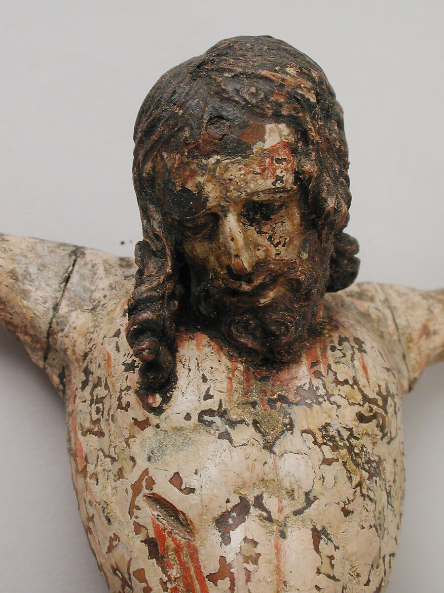 Corpus, Limewood, polychromed, probably German, Bavarian