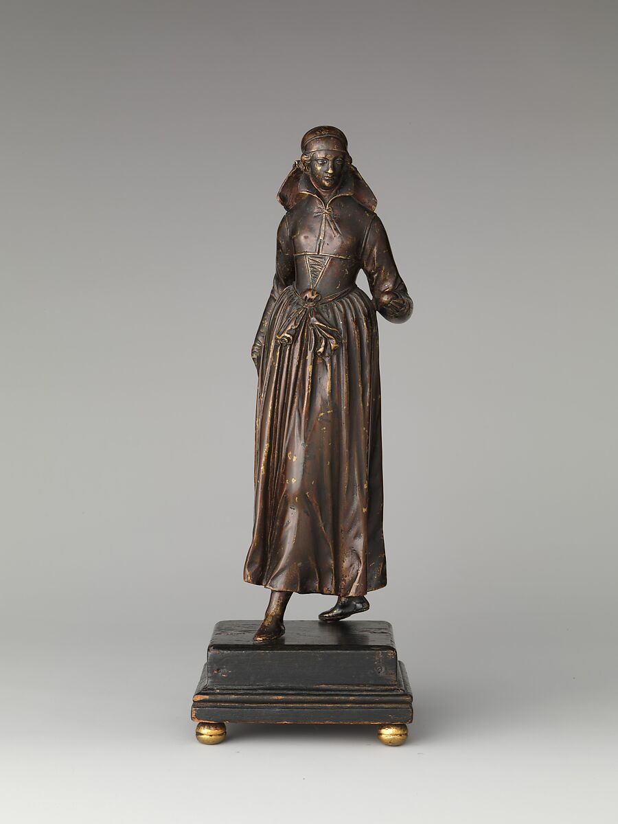 Maiden, Barthélemy Prieur (French, Berzieux ca. 1536–1611 Paris), Bronze, French, possibly Sedan 