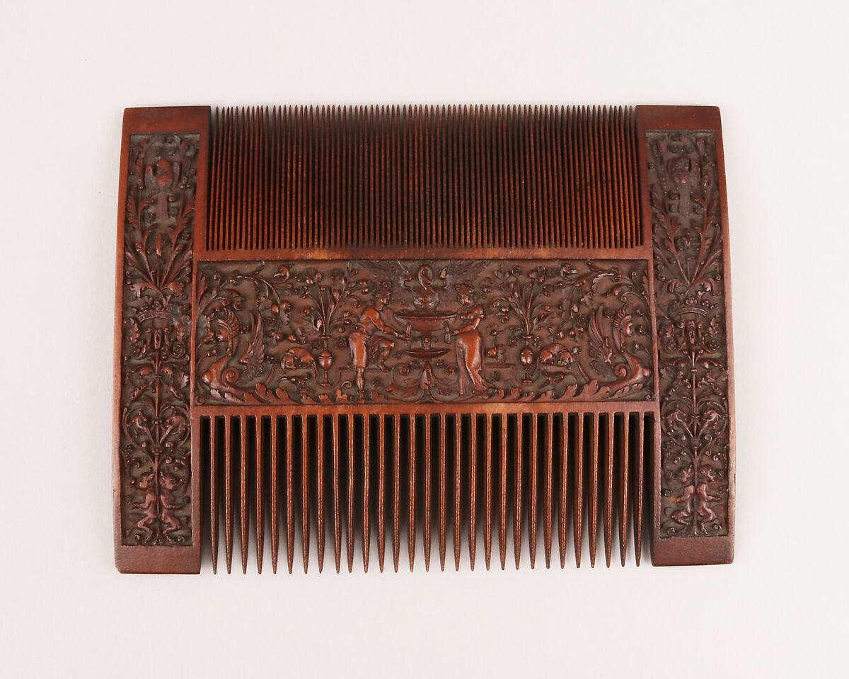 Comb, Boxwood, French, probably Paris 