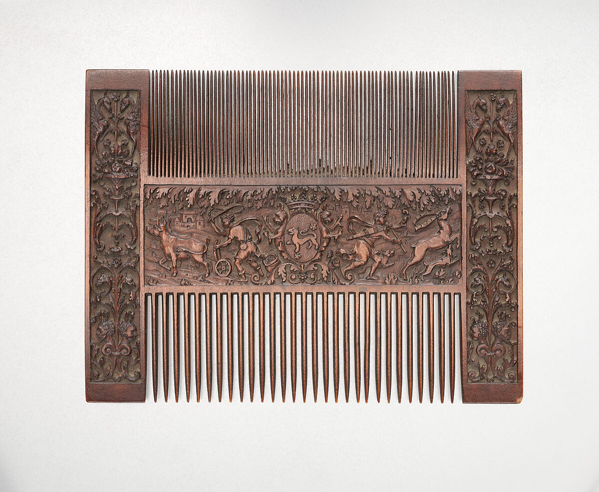 Comb, Boxwood, French, probably Paris