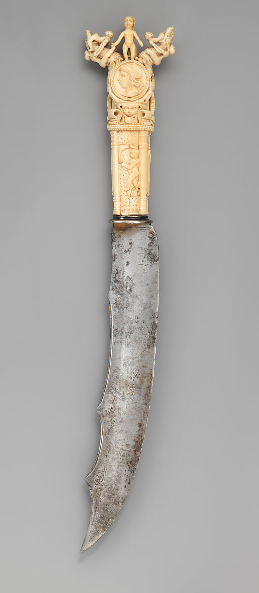 Knife, Ivory, steel, Portuguese
