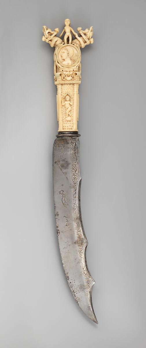 Knife, Ivory, steel, Portuguese 