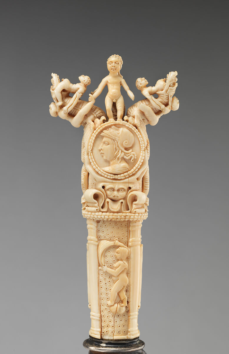 Knife, Ivory, steel, Portuguese