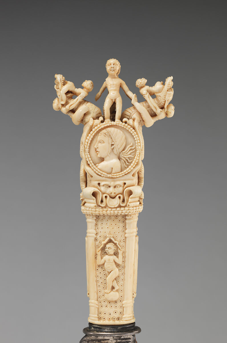 Knife, Ivory, steel, Portuguese