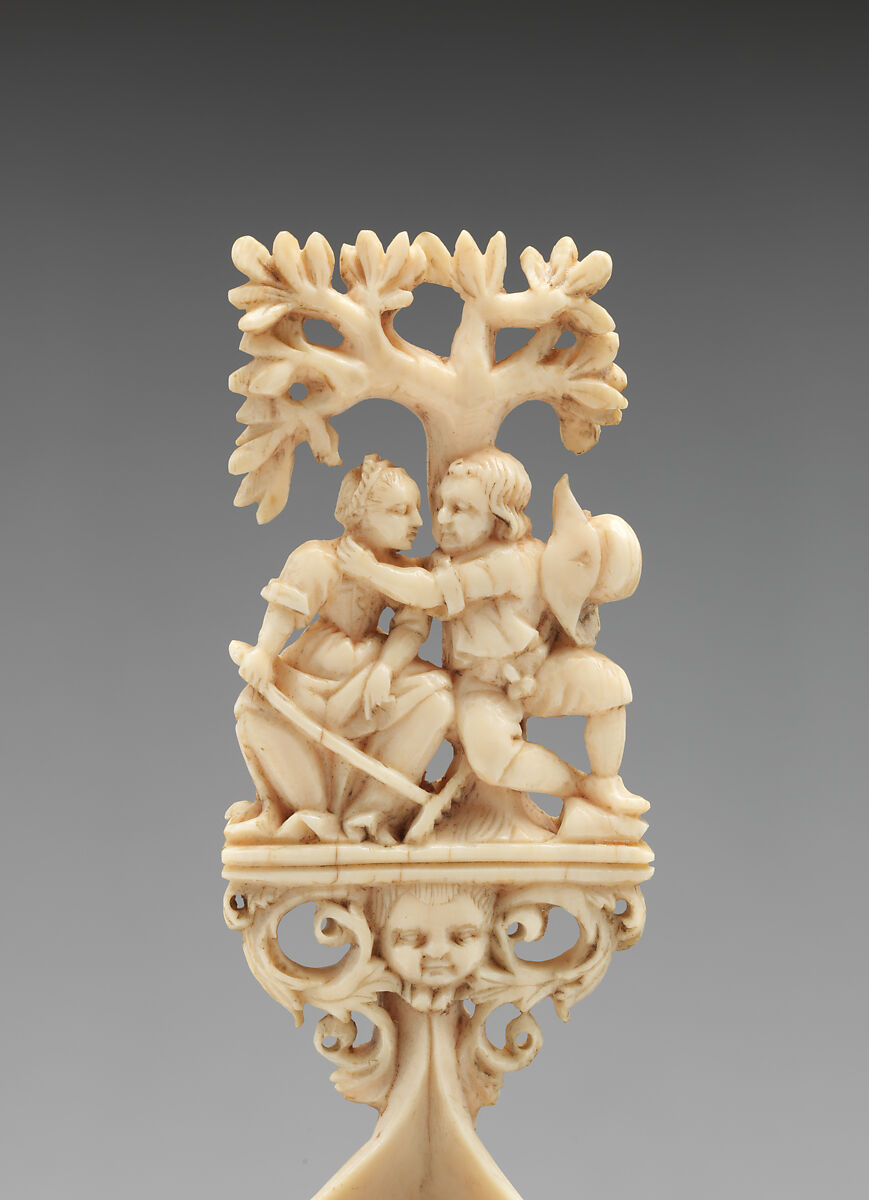 Peasant Lovers, Ivory	, Flemish
