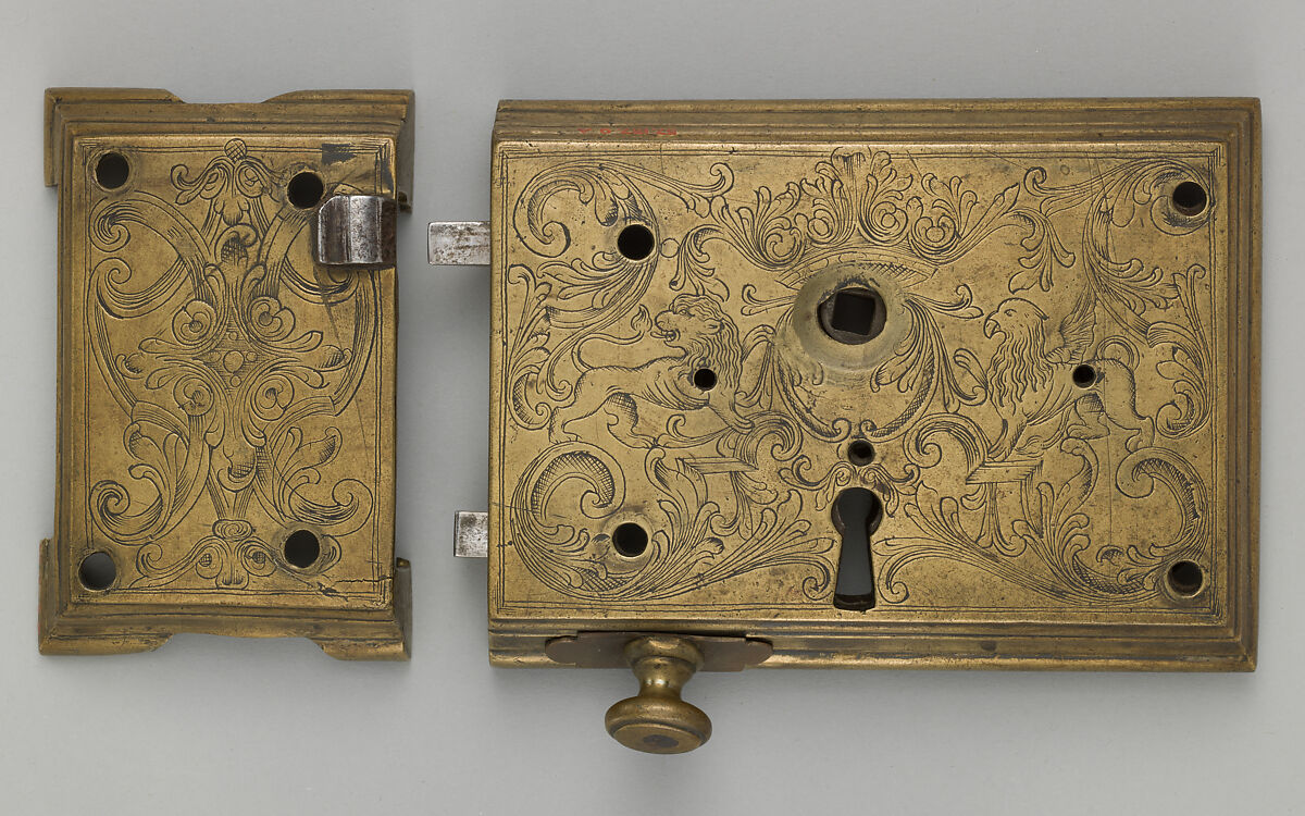 Pair of sconces, Enamel on brass, British, Surrey