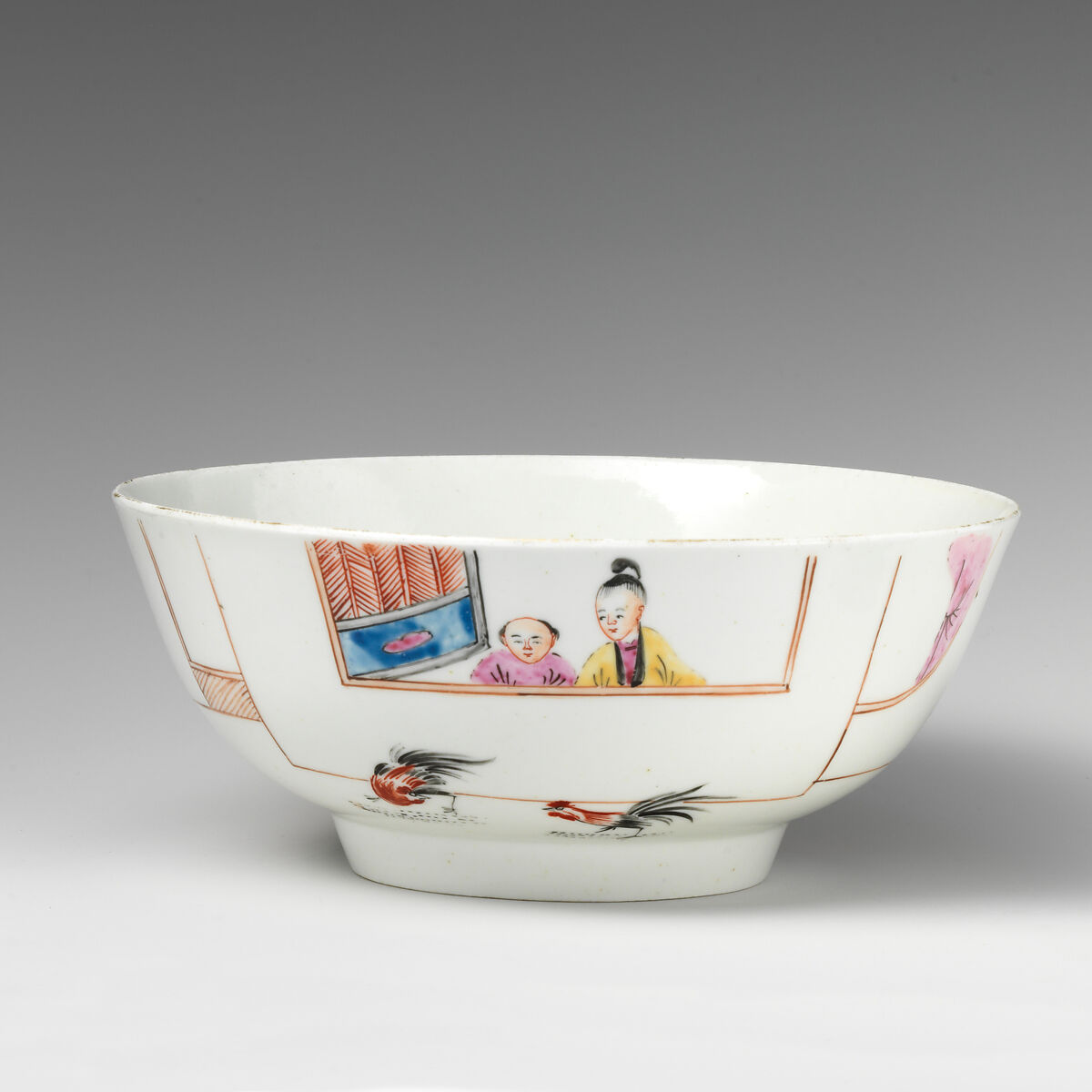 Bowl, Worcester factory (British, 1751–2008), Soft-paste porcelain, British, Worcester 