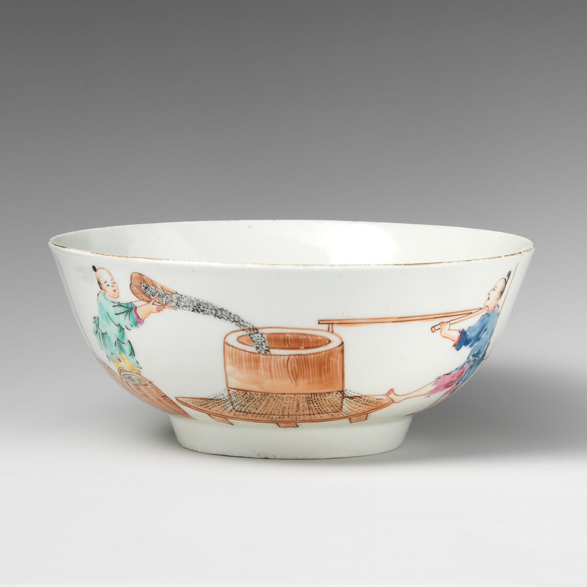 Bowl, Worcester factory (British, 1751–2008), Soft-paste porcelain, British, Worcester