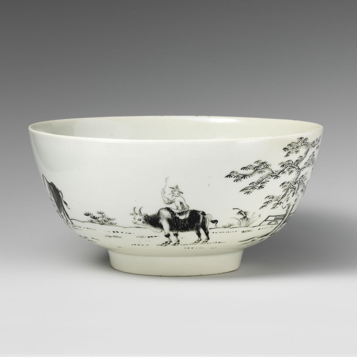 Bowl, Soft-paste porcelain, British 