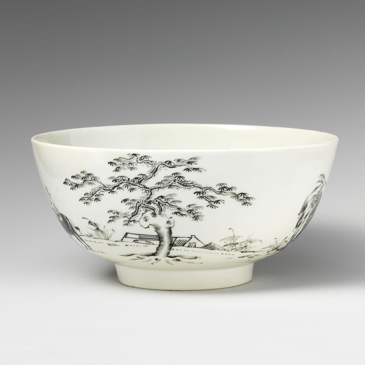 Bowl, Soft-paste porcelain, British