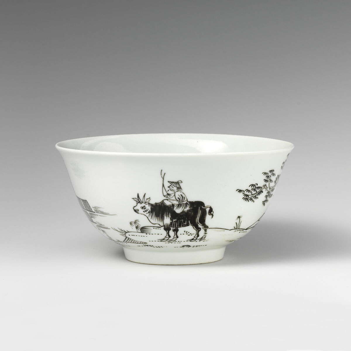 Bowl, Soft-paste porcelain, British 