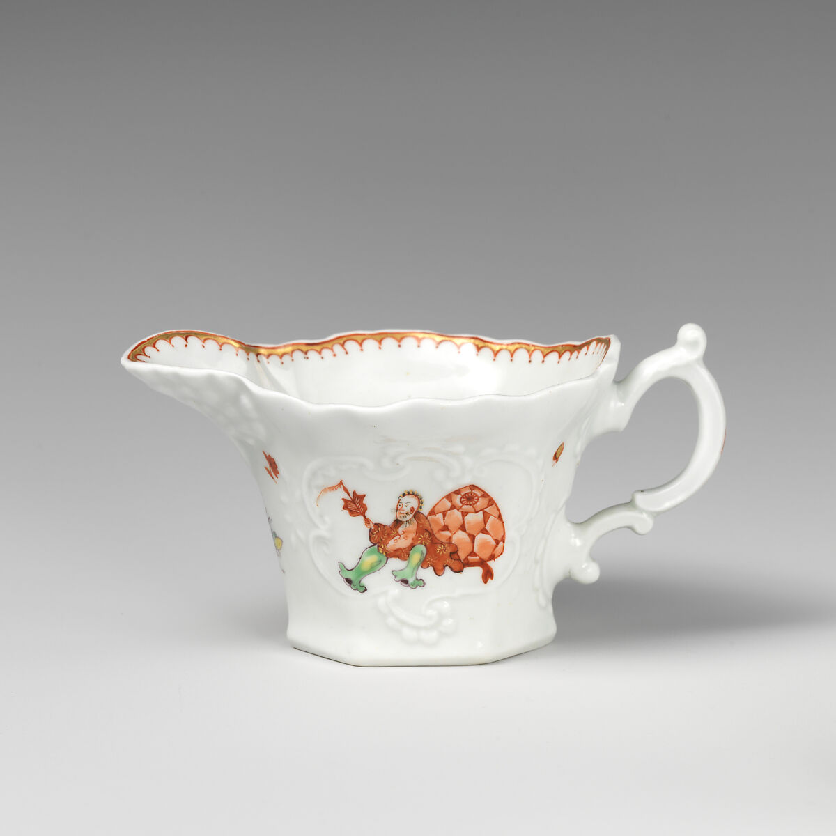 Jug, Soft-paste porcelain, British 