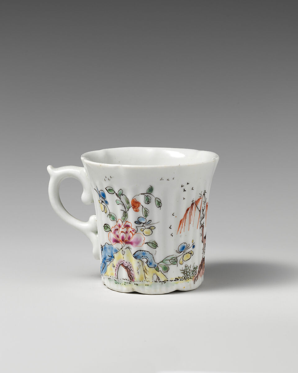 Coffee can, Worcester factory (British, 1751–2008), Soft-paste porcelain, British, Worcester