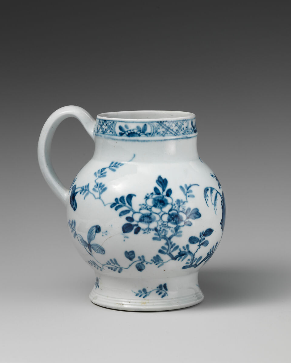 Mug, Soft-paste porcelain, British