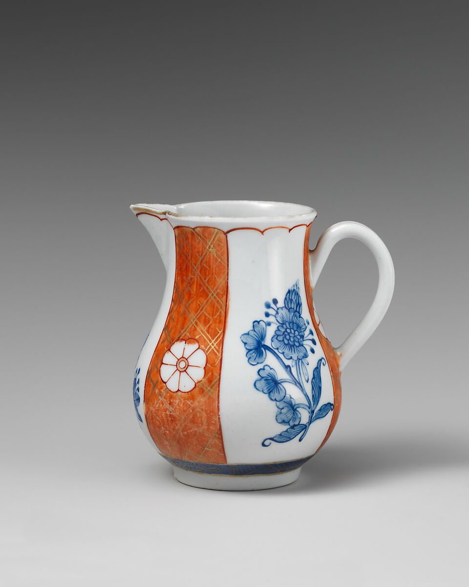 Cream jug, Worcester factory (British, 1751–2008), Soft-paste porcelain, British, Worcester 