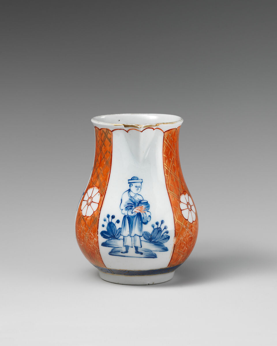 Cream jug, Worcester factory (British, 1751–2008), Soft-paste porcelain, British, Worcester