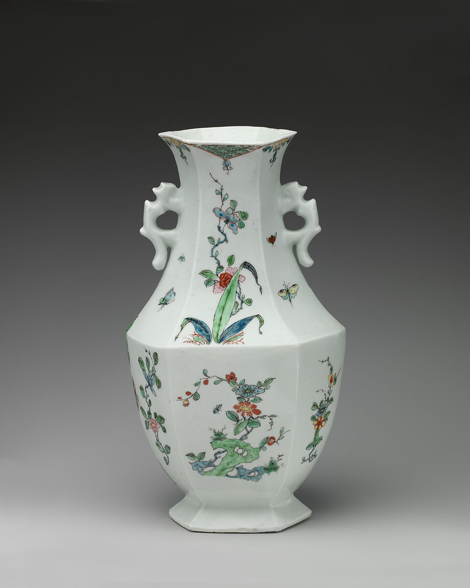 Vase, Worcester factory (British, 1751–2008), Soft-paste porcelain, British, Worcester