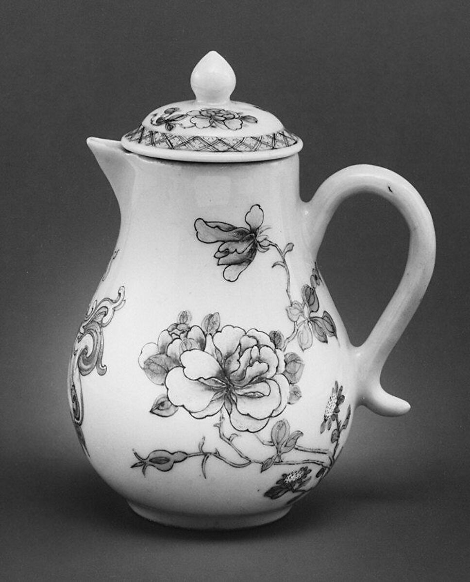 Cream jug, Hard-paste porcelain, Chinese, for British market 