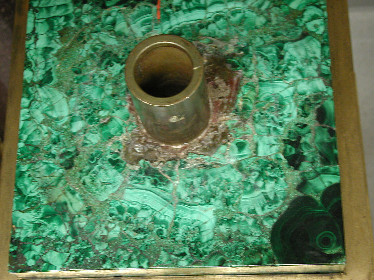 Twelve-light torchère (one of a pair), Pierre Philippe Thomire (French, Paris 1751–1843 Paris), Malachite veneered on copper, patinated bronze, gilt bronze, French