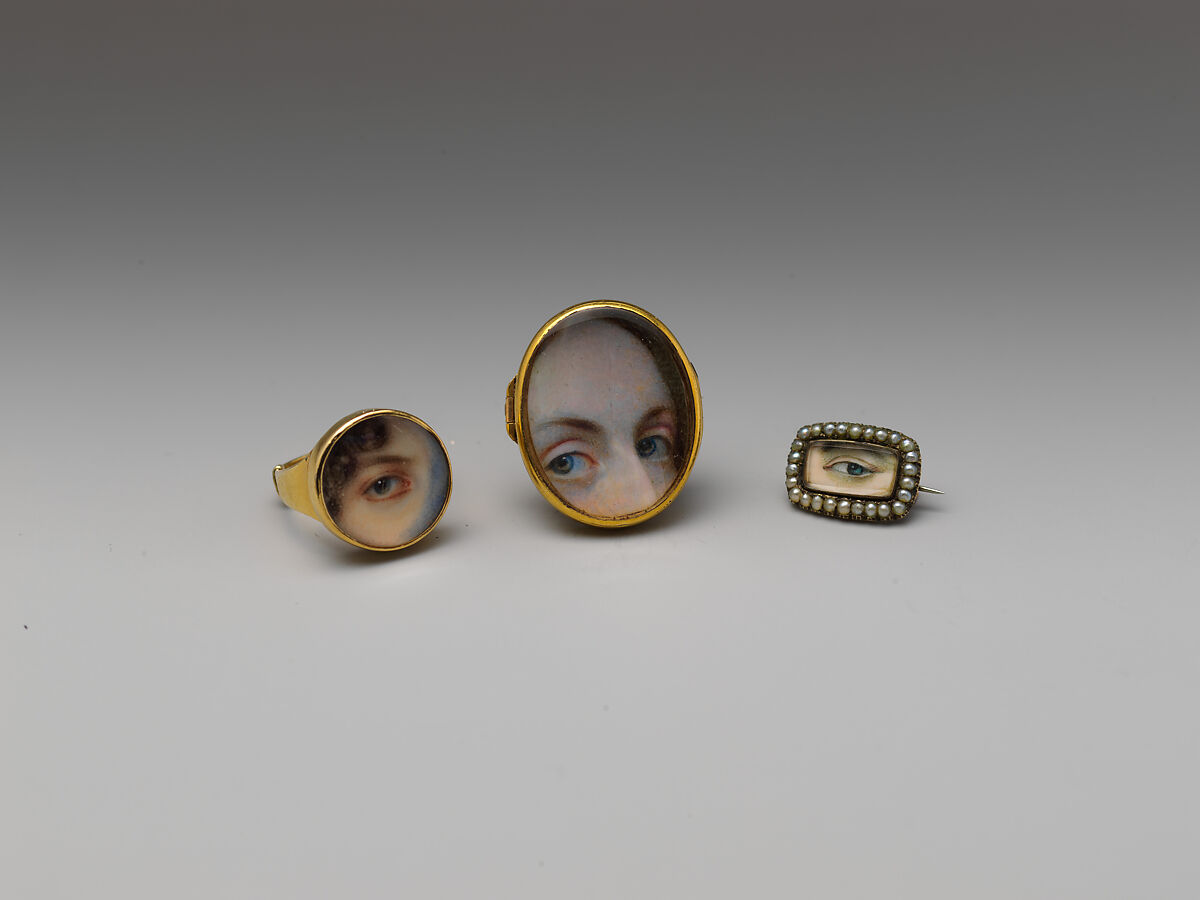 Eye of Maria Miles Heyward, Edward Greene Malbone (1777–1807), Watercolor on ivory, American