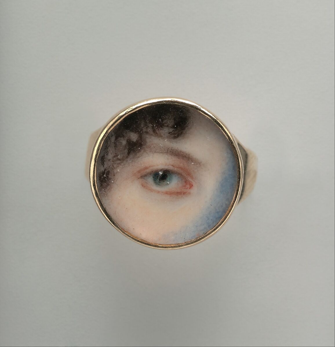 Eye of Maria Miles Heyward, Edward Greene Malbone (1777–1807), Watercolor on ivory, American 