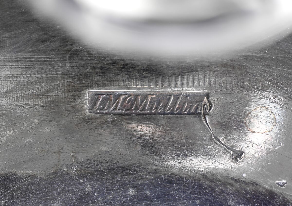 Tea or hot water urn, John McMullin (1765–1843), silver with ivory handle, American