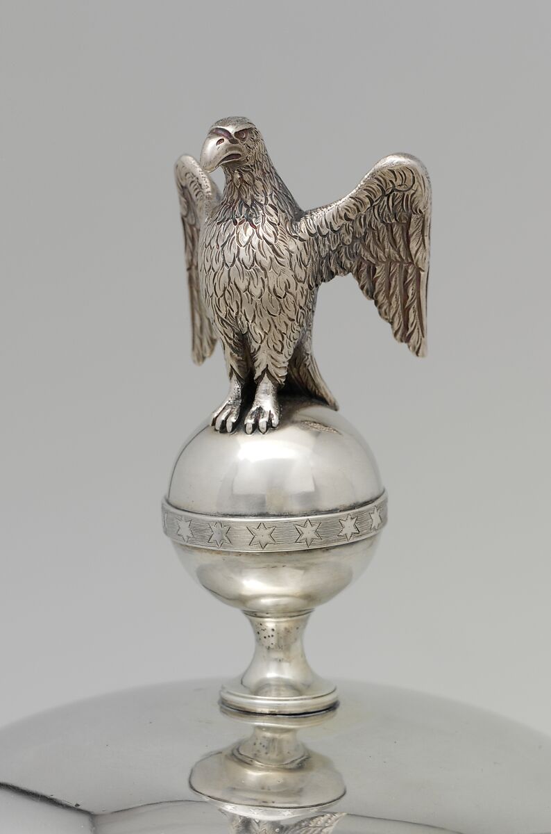 Tea or hot water urn, John McMullin (1765–1843), silver with ivory handle, American