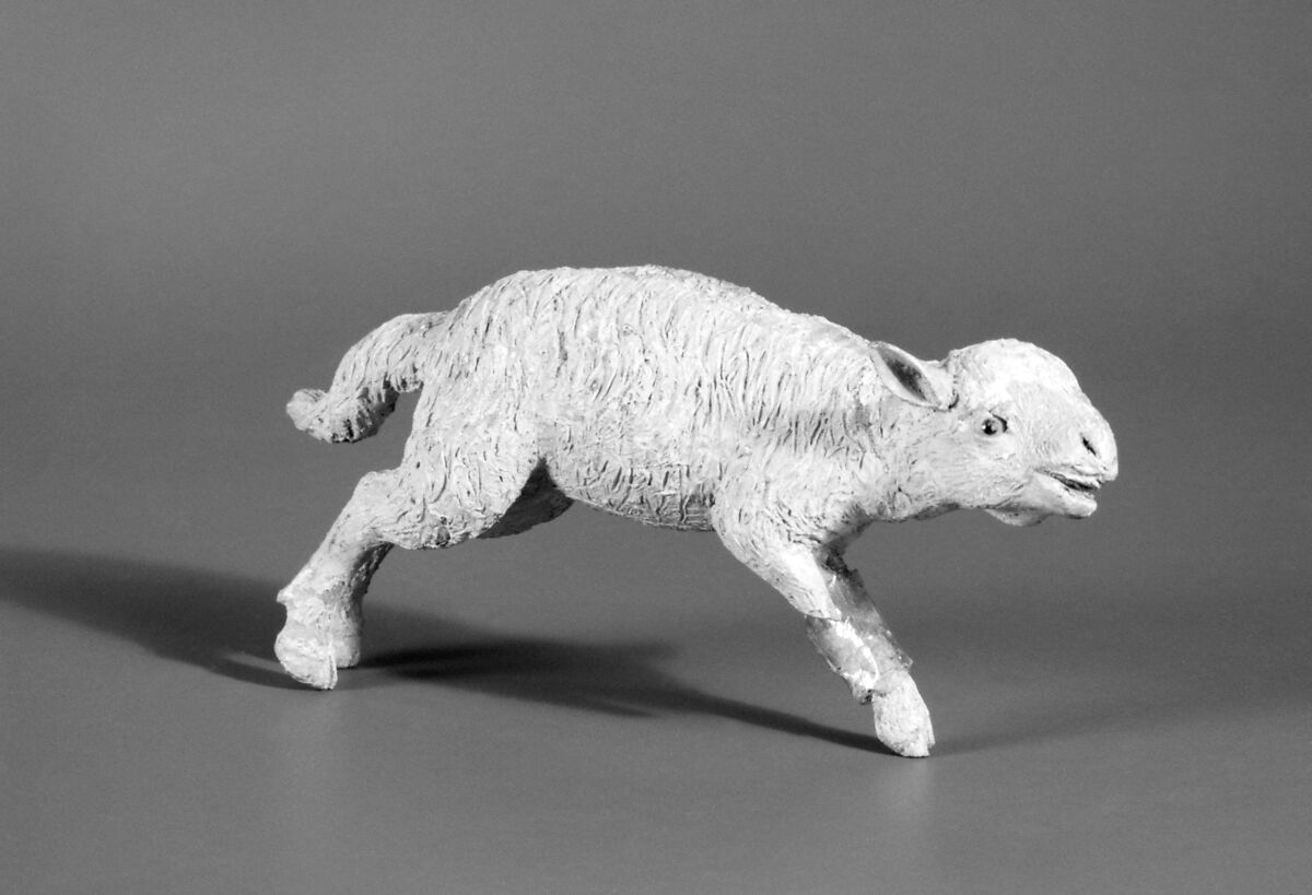 Lamb, Polychromed wood, Italian, Naples
